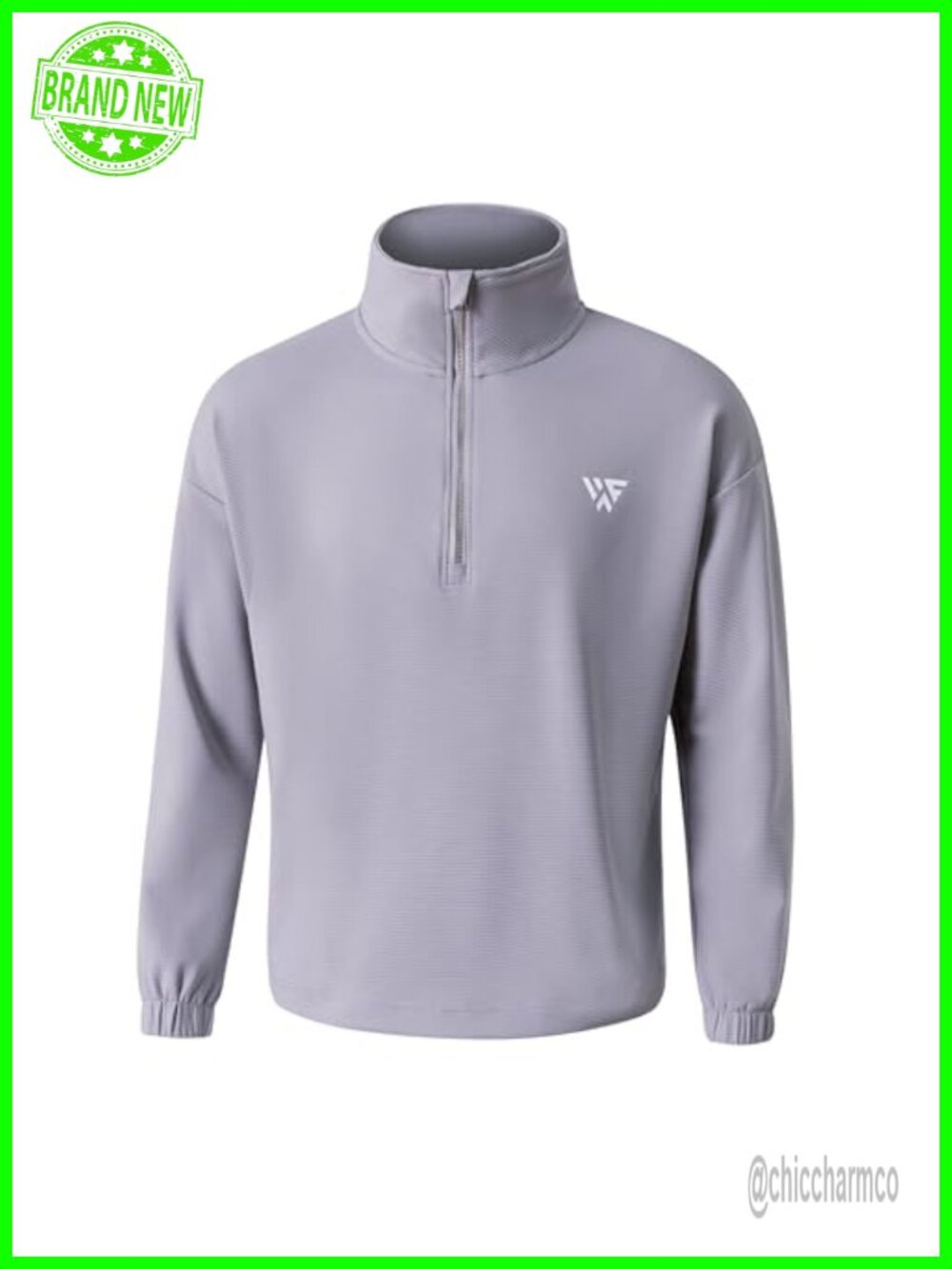Lightweight Quarter Zip Pullover Mock Neck Oversized Sweatshirt